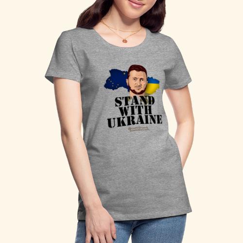 Alaska Ukraine Unterstützer T-Shirt Design - Frauen Premium T-Shirt