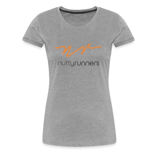 Nutty Runners - Orange and charcoal - Women's Premium T-Shirt