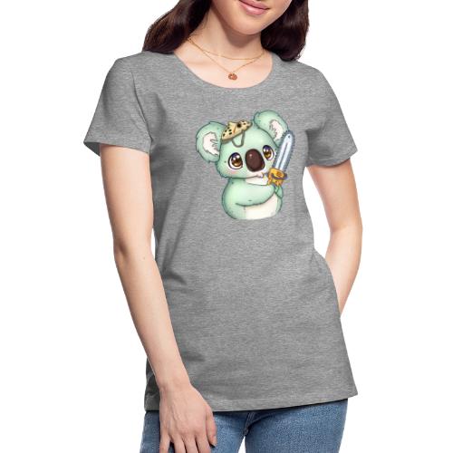 Koala mit Kettensäge - Frauen Premium T-Shirt