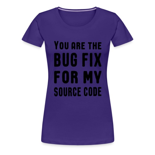 Programmierer Beziehung Liebe Source Code Spruch - Frauen Premium T-Shirt
