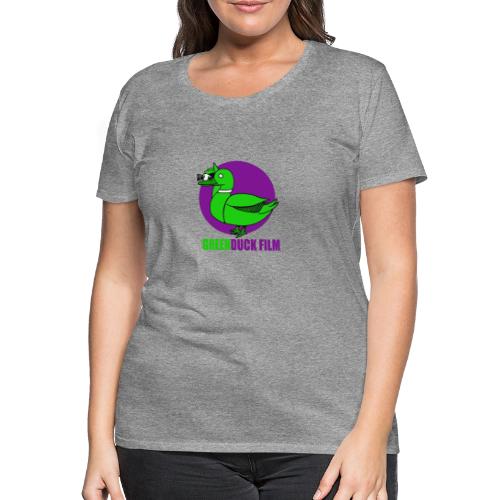 Greenduck Film Purple Sun Logo - Dame premium T-shirt