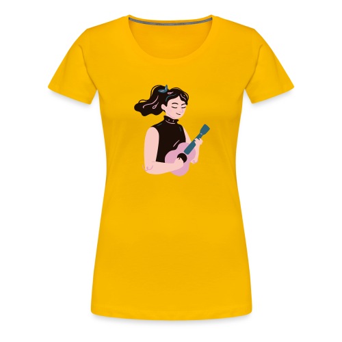 Ukulele - Vrouwen Premium T-shirt