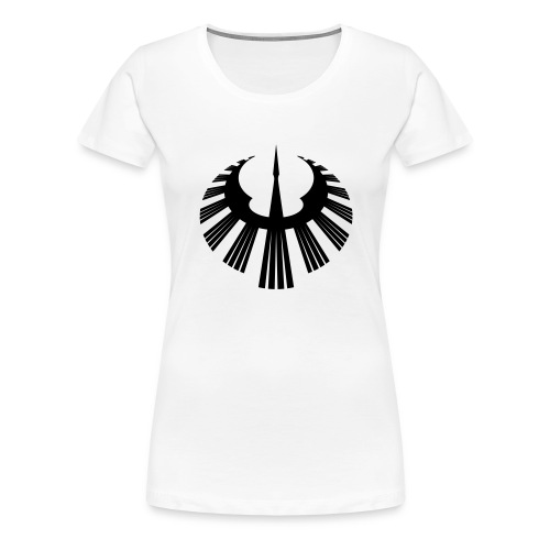 FINRG Swan of Tuonela black - Naisten premium t-paita