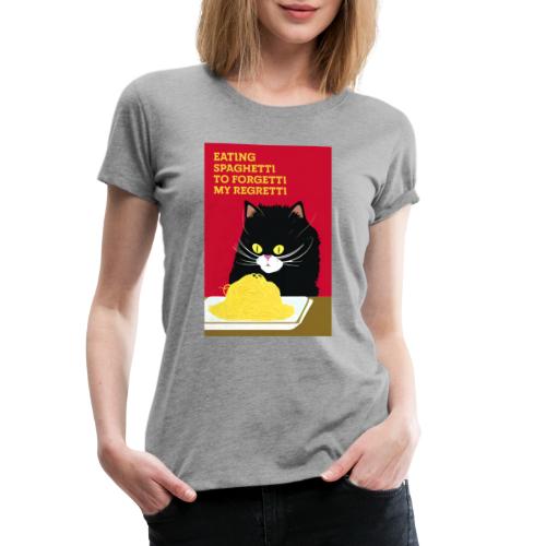 SIIKALINE SPAGHETTI CAT - Premium-T-shirt dam