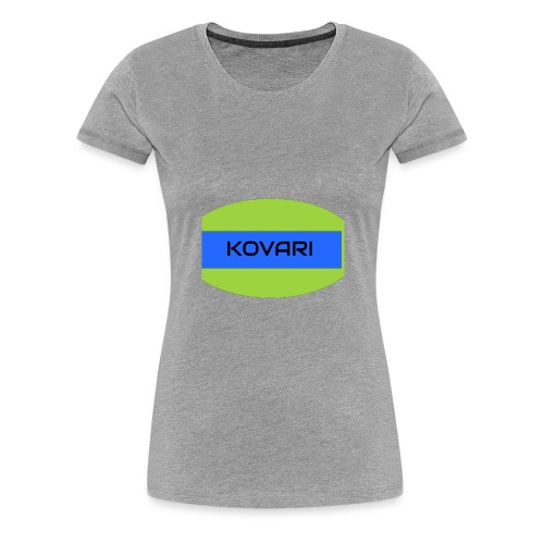 Kovari Logo - Naisten premium t-paita