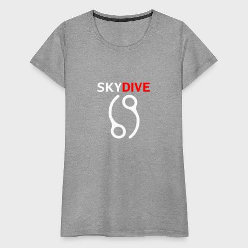 Skydive Pin 69 White - Frauen Premium T-Shirt