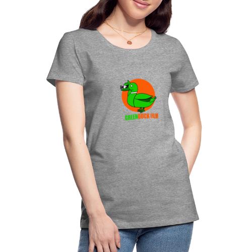 Greenduck Film Orange Sun Logo - Dame premium T-shirt