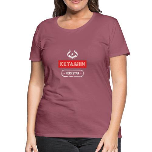 KETAMIN Rock Star - White/Red - Modern - Women's Premium T-Shirt