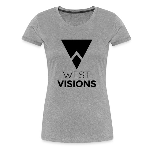 WestVision Logo schwarz - Frauen Premium T-Shirt