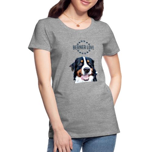 Berner Sennenhund T-Shirt Hundekopf - Frauen Premium T-Shirt