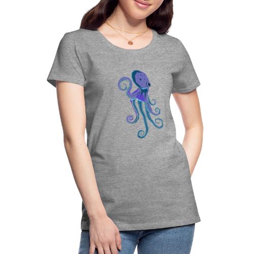 Lila Oktopus - Frauen Premium T-Shirt
