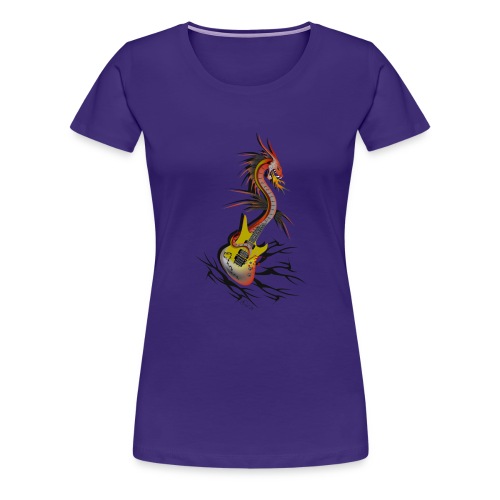 Guitar Dragon - Frauen Premium T-Shirt