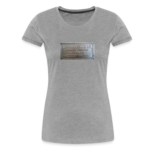 Tillverkningsskylt före 1967 - Premium-T-shirt dam