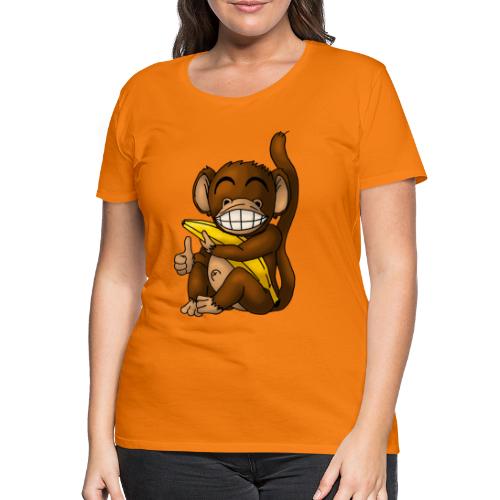 Super Fröhlicher Affe - Frauen Premium T-Shirt