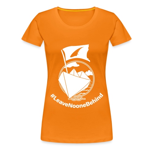 Seebrücke (zweiseitig) ++leave noone behind ++ - Frauen Premium T-Shirt