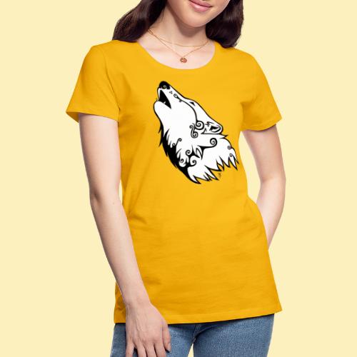 Le Loup de Neved (version blanche) - T-shirt Premium Femme