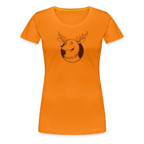 humorvoller Hirsch - Frauen Premium T-Shirt