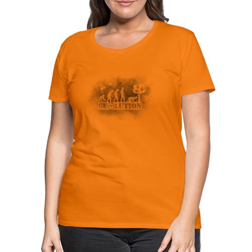 Geolution-dark-grunge - Frauen Premium T-Shirt