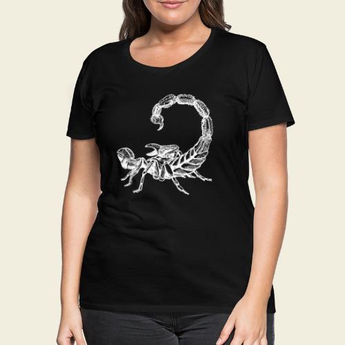 Skorpion weiß - Frauen Premium T-Shirt