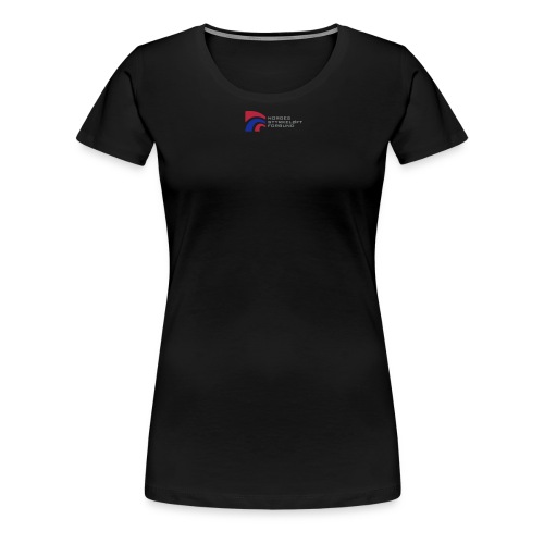 nsf logo og txt - Premium T-skjorte for kvinner