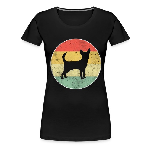 Chihuahua Hund Retro - Frauen Premium T-Shirt