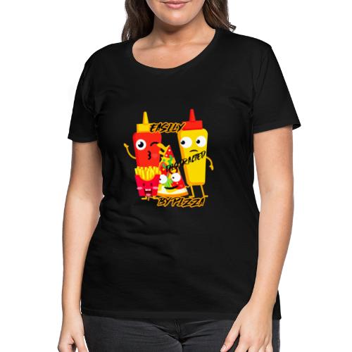 Easily distracted by pizza - T-shirt Premium Femme