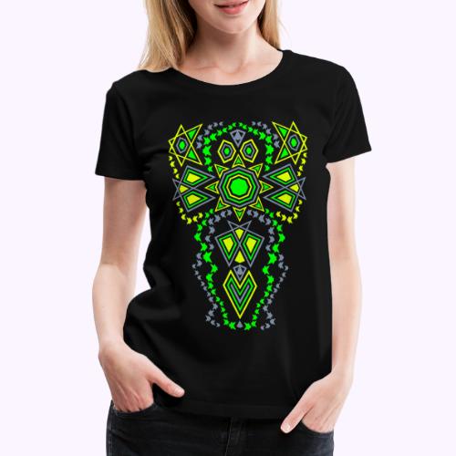 Tribal Sun Neon - Dame premium T-shirt
