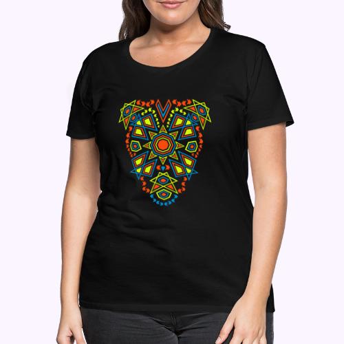 Tribal Sun Front - T-shirt Premium Femme