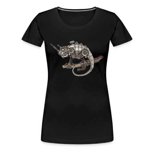 Steampunk Chamäleon - Frauen Premium T-Shirt