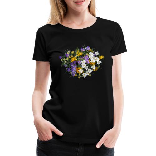 Krokus Blume Blüte Frühling Frühjahr - Frauen Premium T-Shirt