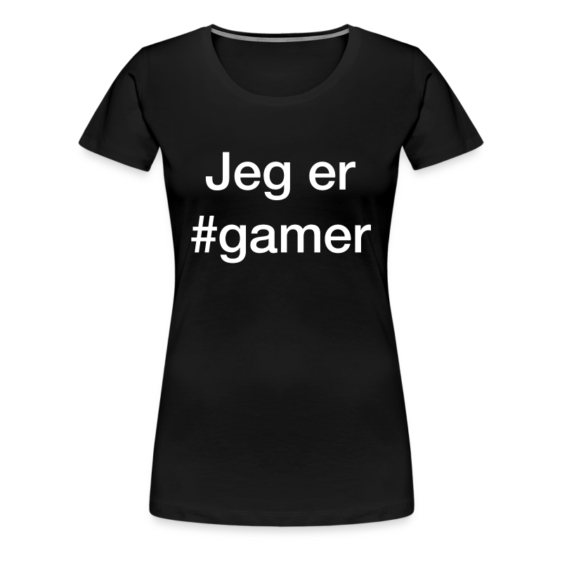 Jeg er #gamer - Dame premium T-shirt