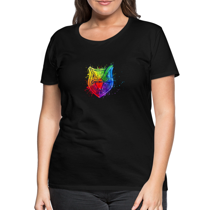 farbiges Logo - Frauen Premium T-Shirt