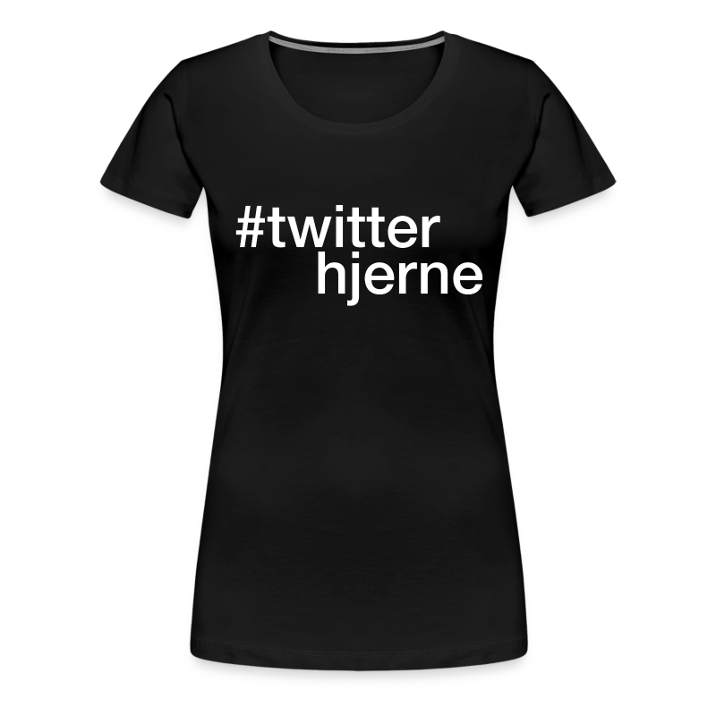 #twitterhjerne - Dame premium T-shirt