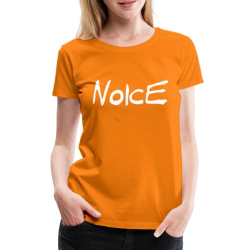 Noice - White logo (ENG) - Premium-T-shirt dam