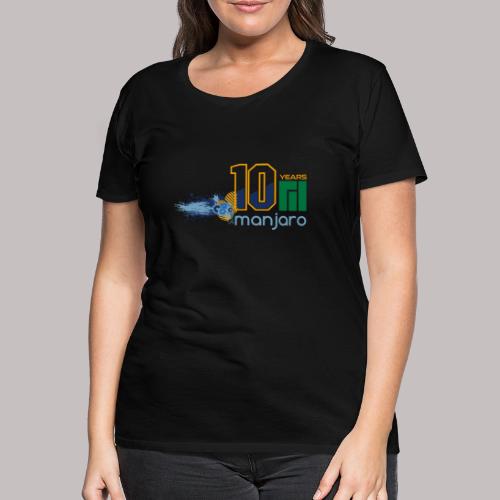 Manjaro 10 years splash colors - Women's Premium T-Shirt