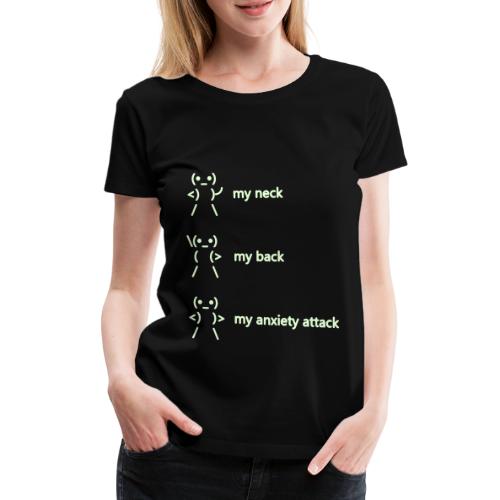 neck back anxiety attack - Women's Premium T-Shirt