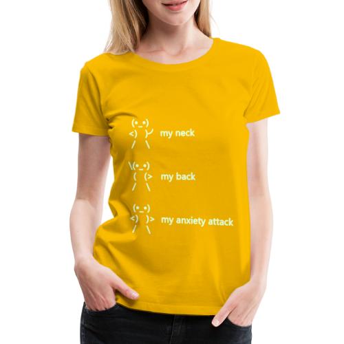 neck back anxiety attack - Women's Premium T-Shirt