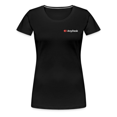 AnyDesk - logo white - Frauen Premium T-Shirt