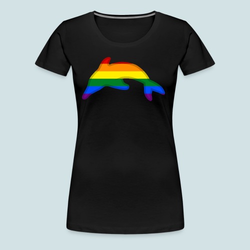 Gay / Rainbow Dolphin - Women's Premium T-Shirt