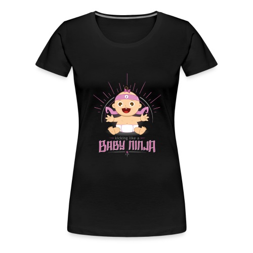 Baby Ninja - Rosa - Frauen Premium T-Shirt