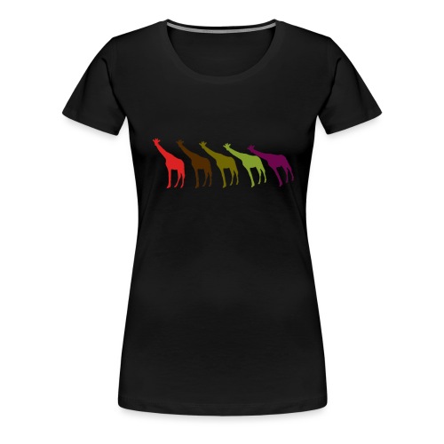 Giraffen im Wind - Frauen Premium T-Shirt
