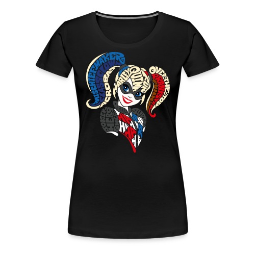 DC Super Hero Girls Harley Quinn Typografie - Frauen Premium T-Shirt