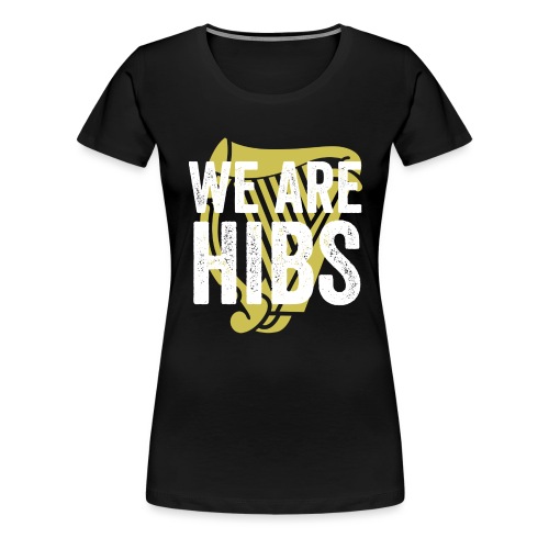 WEAREHIBS WhiteWithGoldHarp - Women's Premium T-Shirt