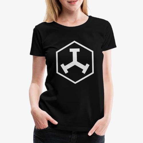 TTT Logo Hexagon White - Frauen Premium T-Shirt