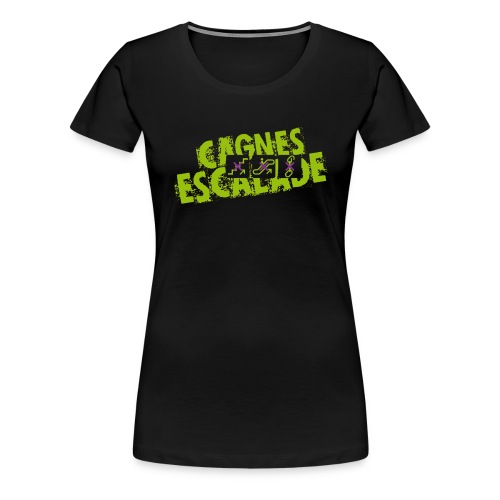 LOGO CAGNES ESCALADE - T-shirt Premium Femme