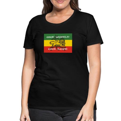 One world one love Reggae - Frauen Premium T-Shirt