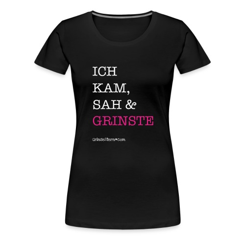 GrinseSternTasse - für echte Kaffeetanten - Frauen Premium T-Shirt