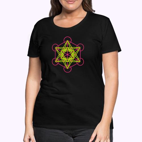 Metatron Cube 3 Colors - Women's Premium T-Shirt