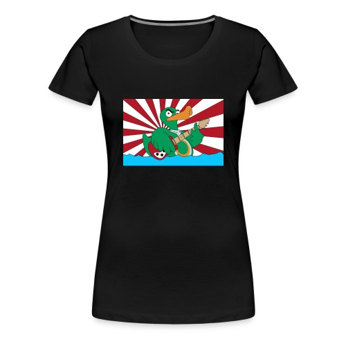 wild duck flagge mit linien - Frauen Premium T-Shirt