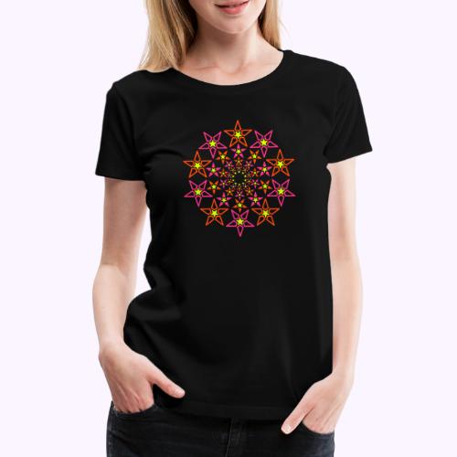 fractal star 3 couleur néon - T-shirt Premium Femme